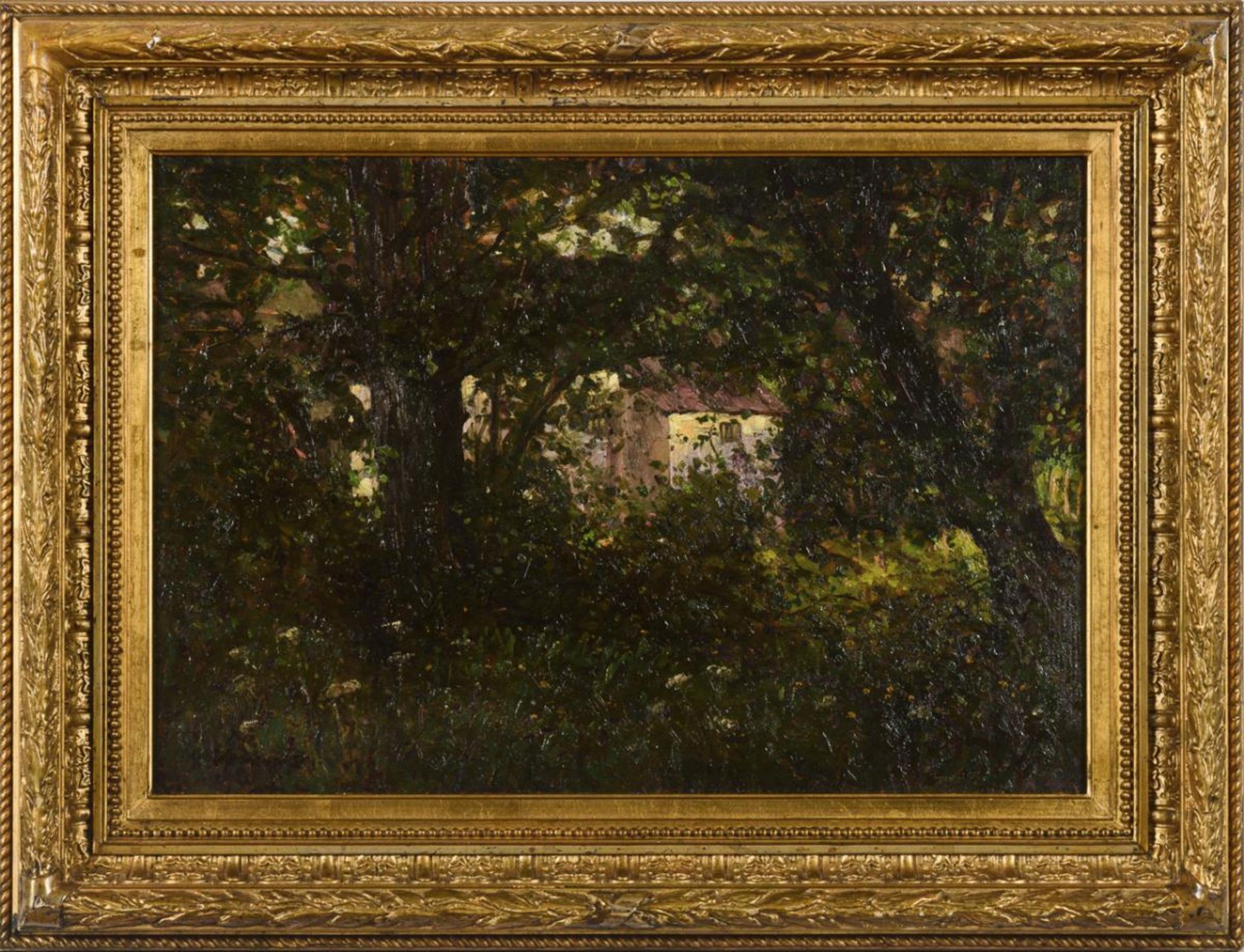 STOSKOPF, Gustav Jacques (1869 - 1944). Haus im Wald. - Bild 3 aus 5