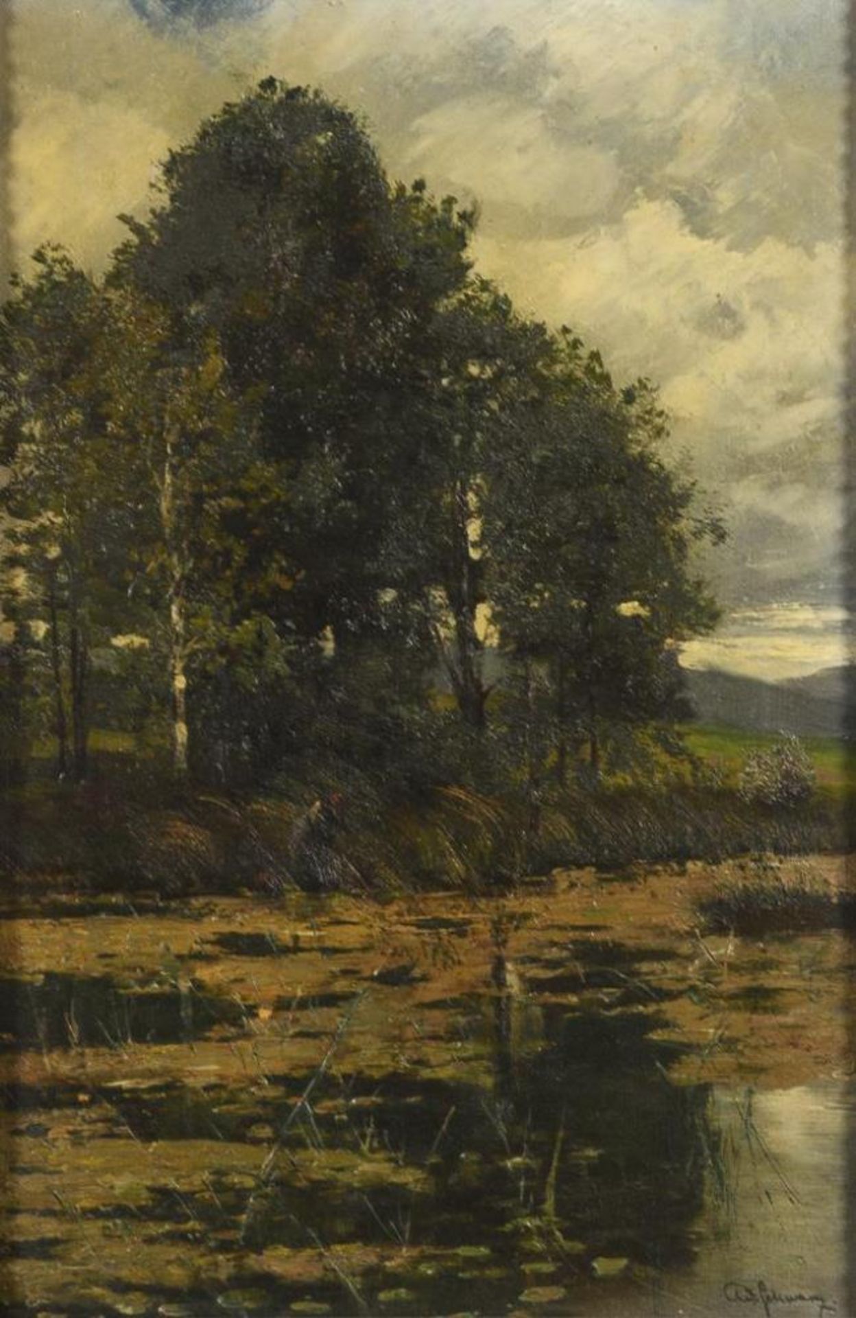 SCHWARZ, Adolf (1869 Wien - 1926 ebd.). "Waldweiher".