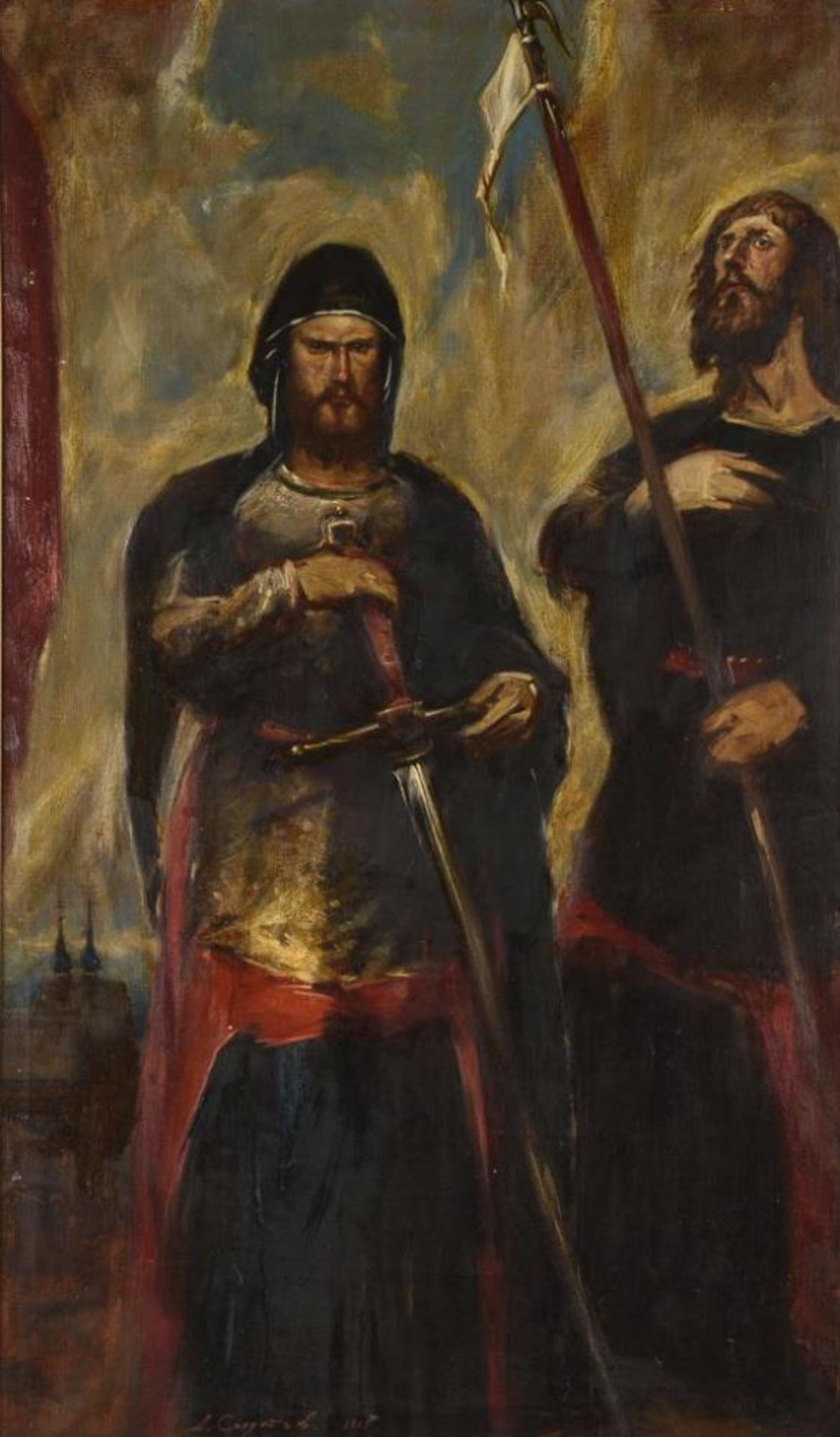 SOLDATOV, A. (Солдатов, А.). "Porträt eines Kriegers".