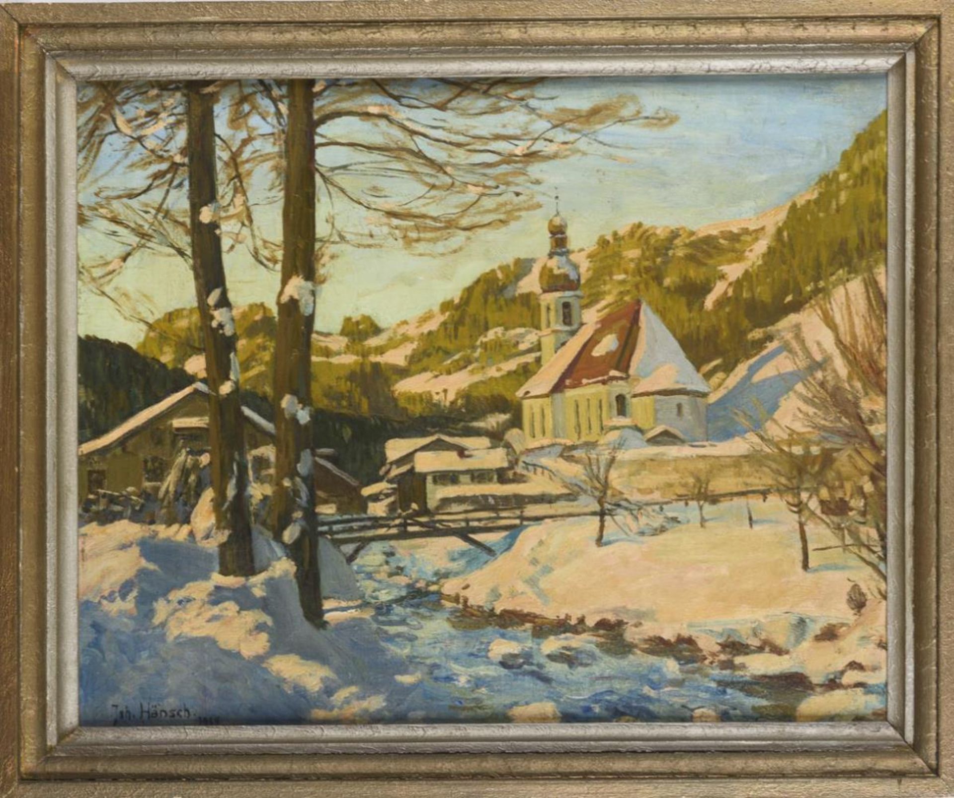 HÄNSCH, Johannes (1875 Berlin - 1945). Schneeschmelze im Gebirge. - Bild 2 aus 3