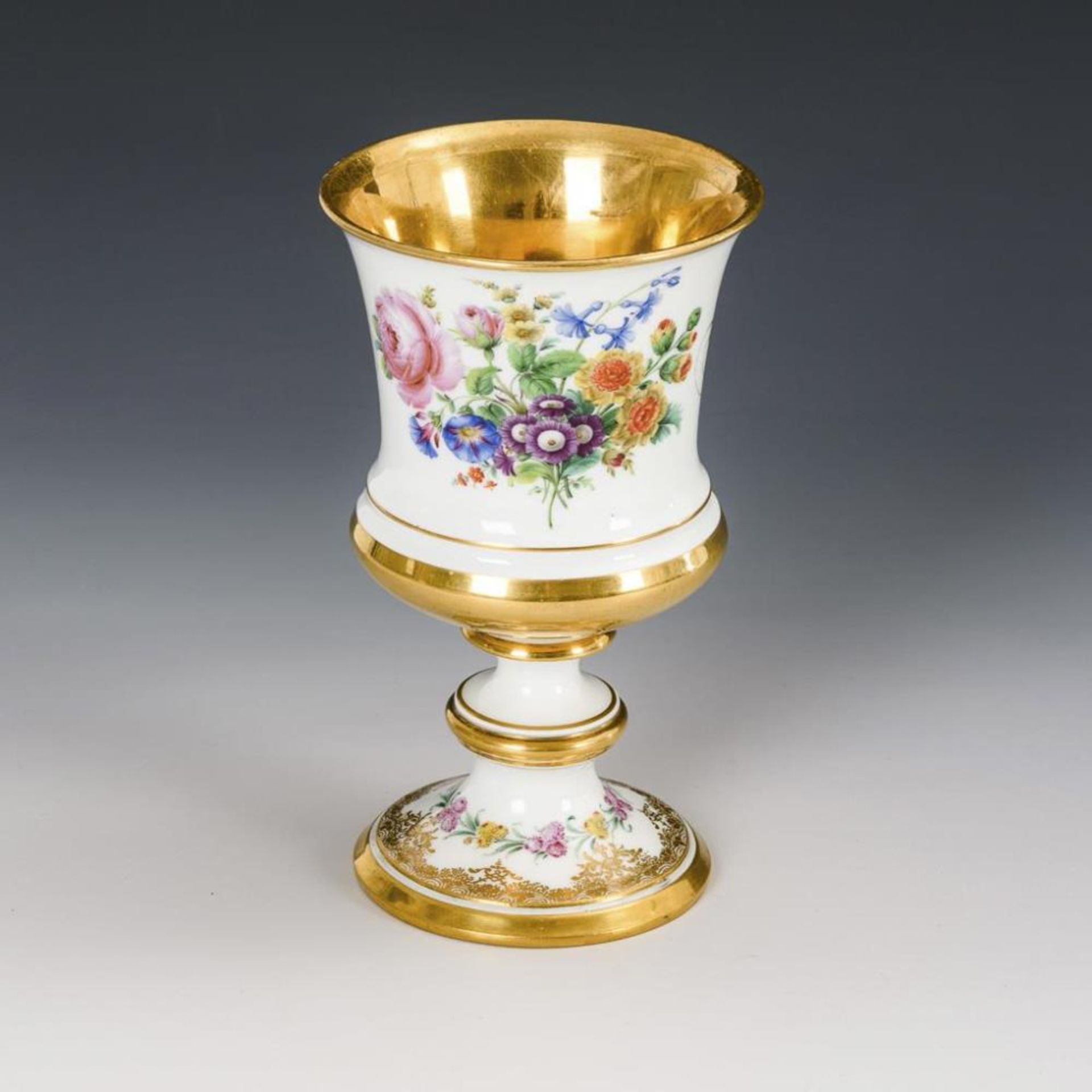 Pokal mit Widmung. Meissen. - Image 2 of 5