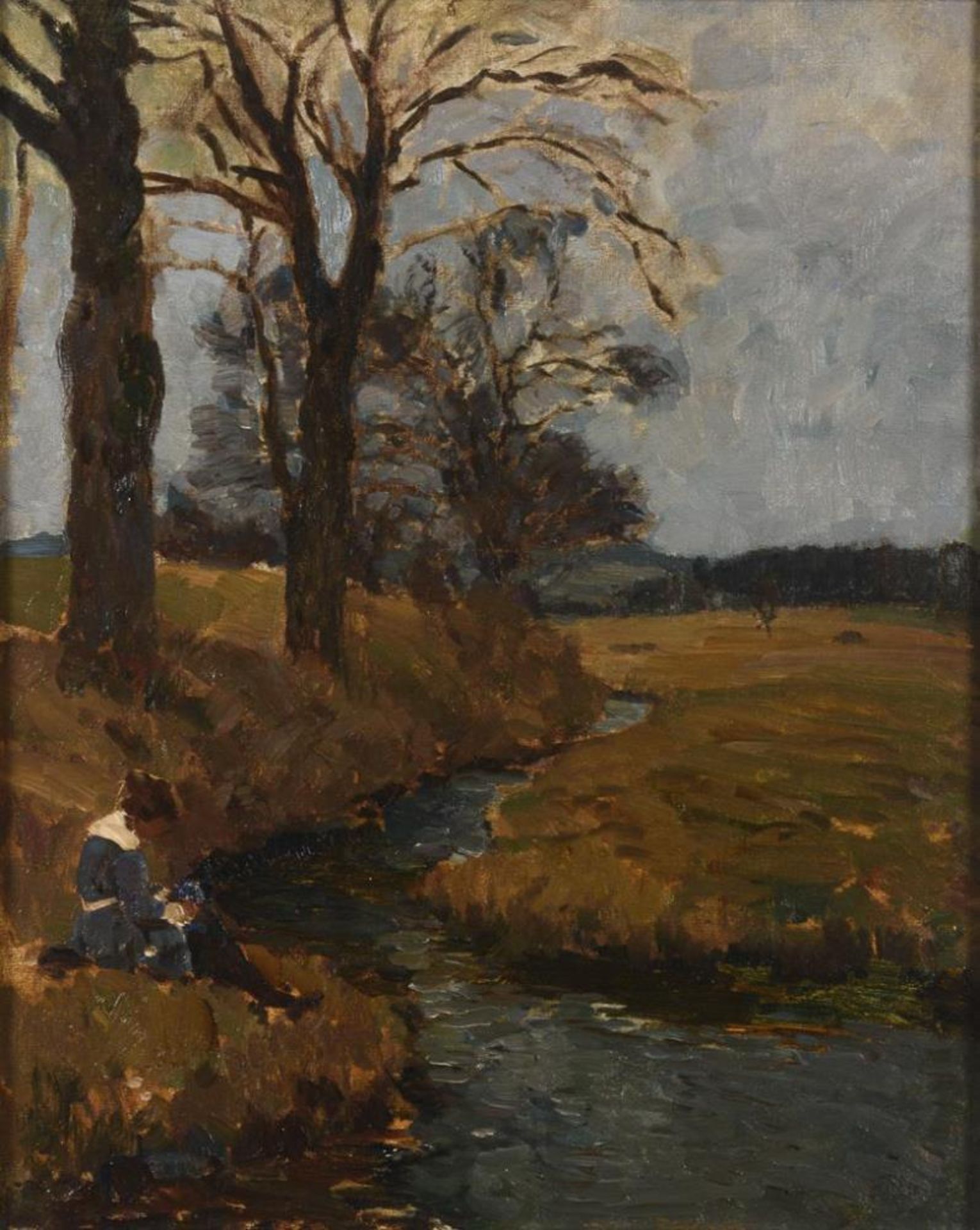 MADELINE, Paul zugeschrieben (1863 Paris - 1920 Automne). Mädchen am Bach.