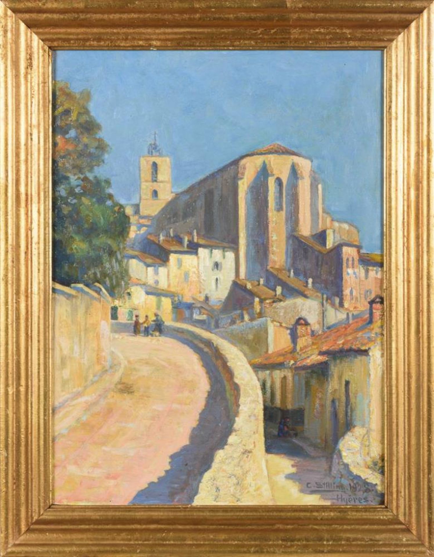 STILLING, Carl (1874 Kopenhagen - 1938 Rungsted). Straßenszene in Hyères. - Bild 2 aus 3