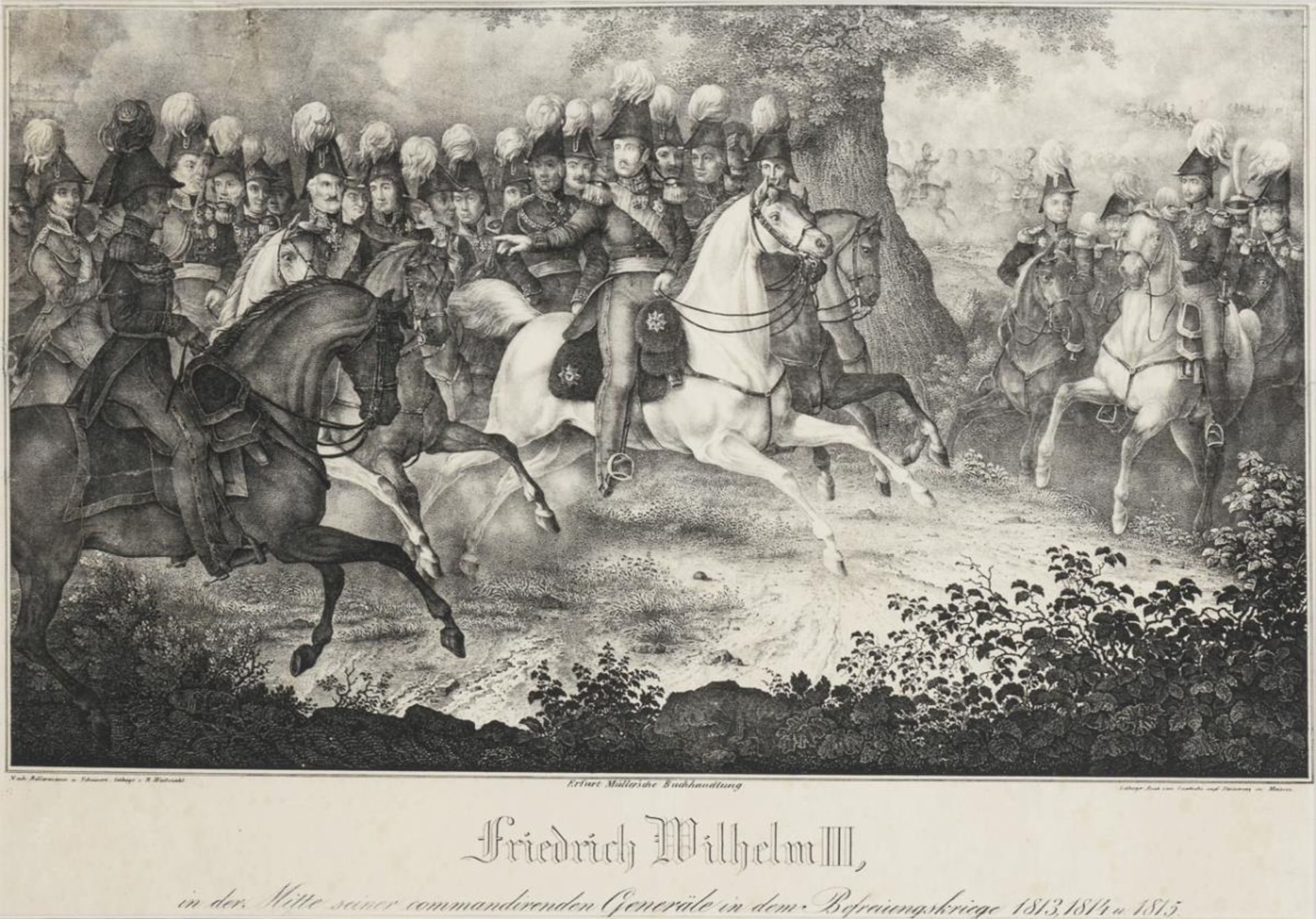 WEIBEZAHL, Roland (1817 - 1871). Historienbild "Friedrich Wilhelm III.".