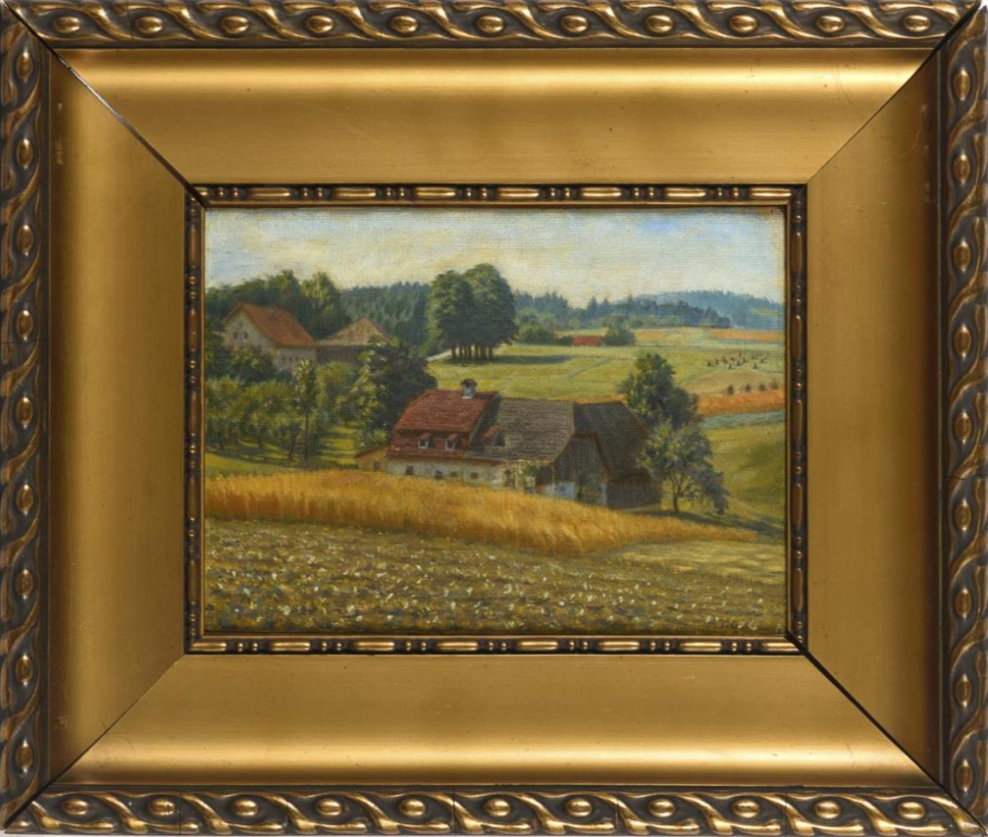 OBERLÄNDER, Julius (1883 München - nach 1930). Sonnige Landschaft. - Bild 2 aus 3