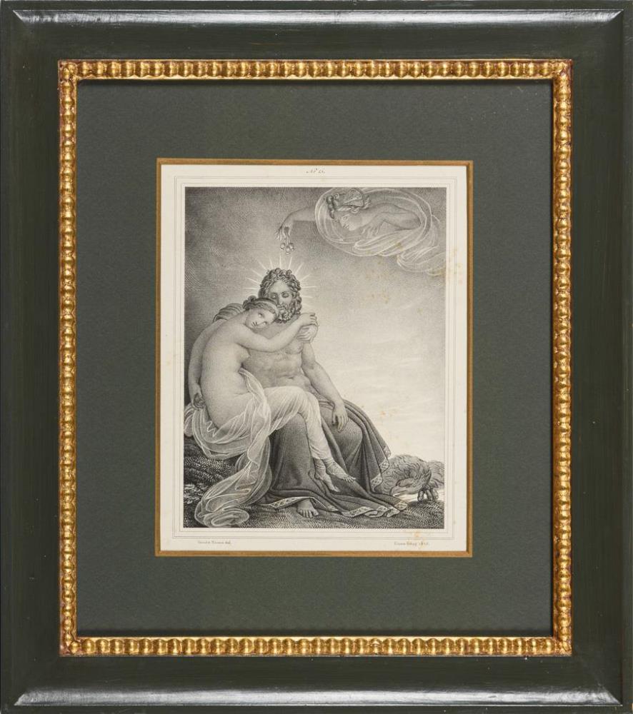 GIRODET-TRIOSON, Anne-Louis (1767 Montargis - 1824 Paris). 8 mythologische Werke. - Image 8 of 8