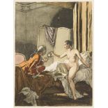 EROUX, Auguste Jules Marie (1871 Paris - 1954 Paris). Giacomo Casanova mit weiblichem Akt.