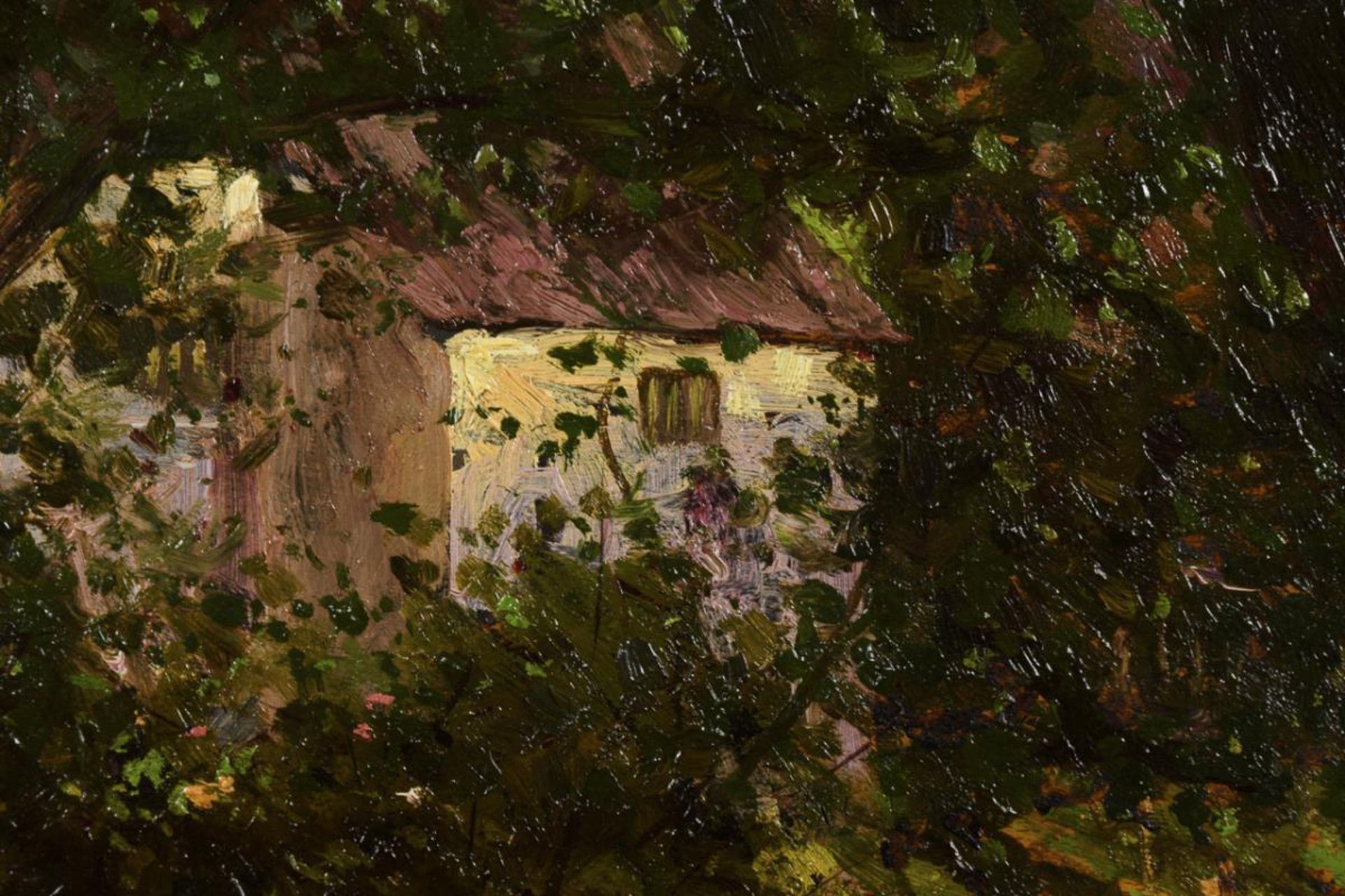 STOSKOPF, Gustav Jacques (1869 - 1944). Haus im Wald. - Bild 2 aus 5