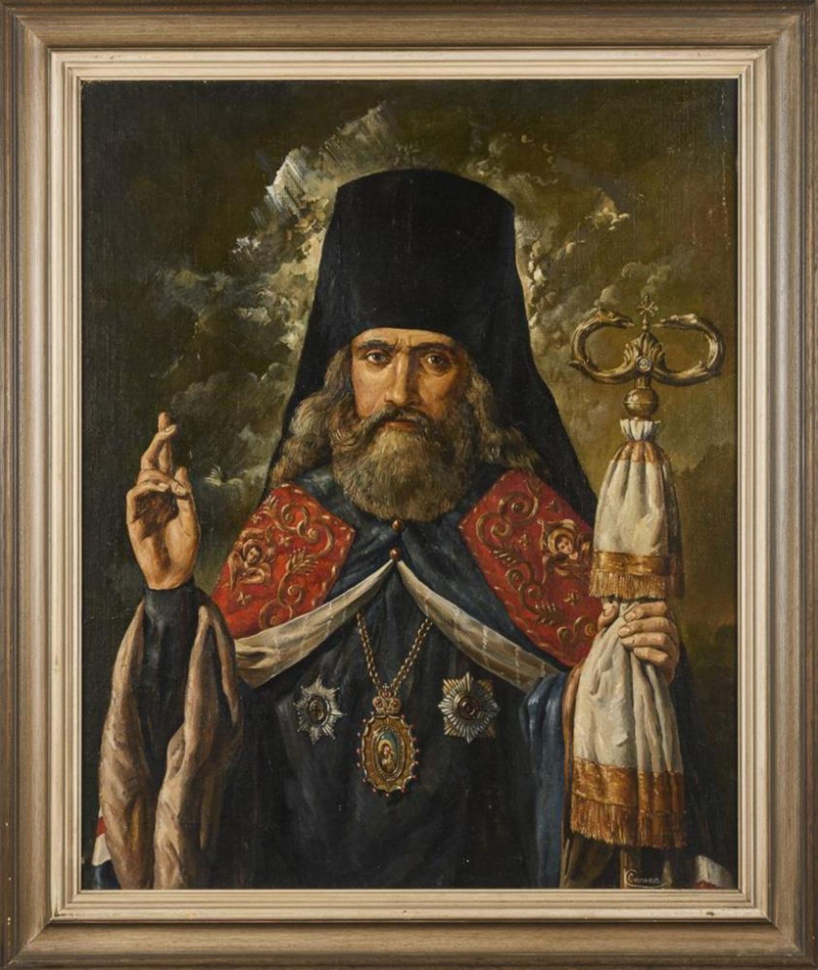 SIMAKOV, Sergey Borisovich (Симаков, Сергей Борисович) (* 1949 Moskau). "Porträt des Bischofs Agafan - Bild 2 aus 4