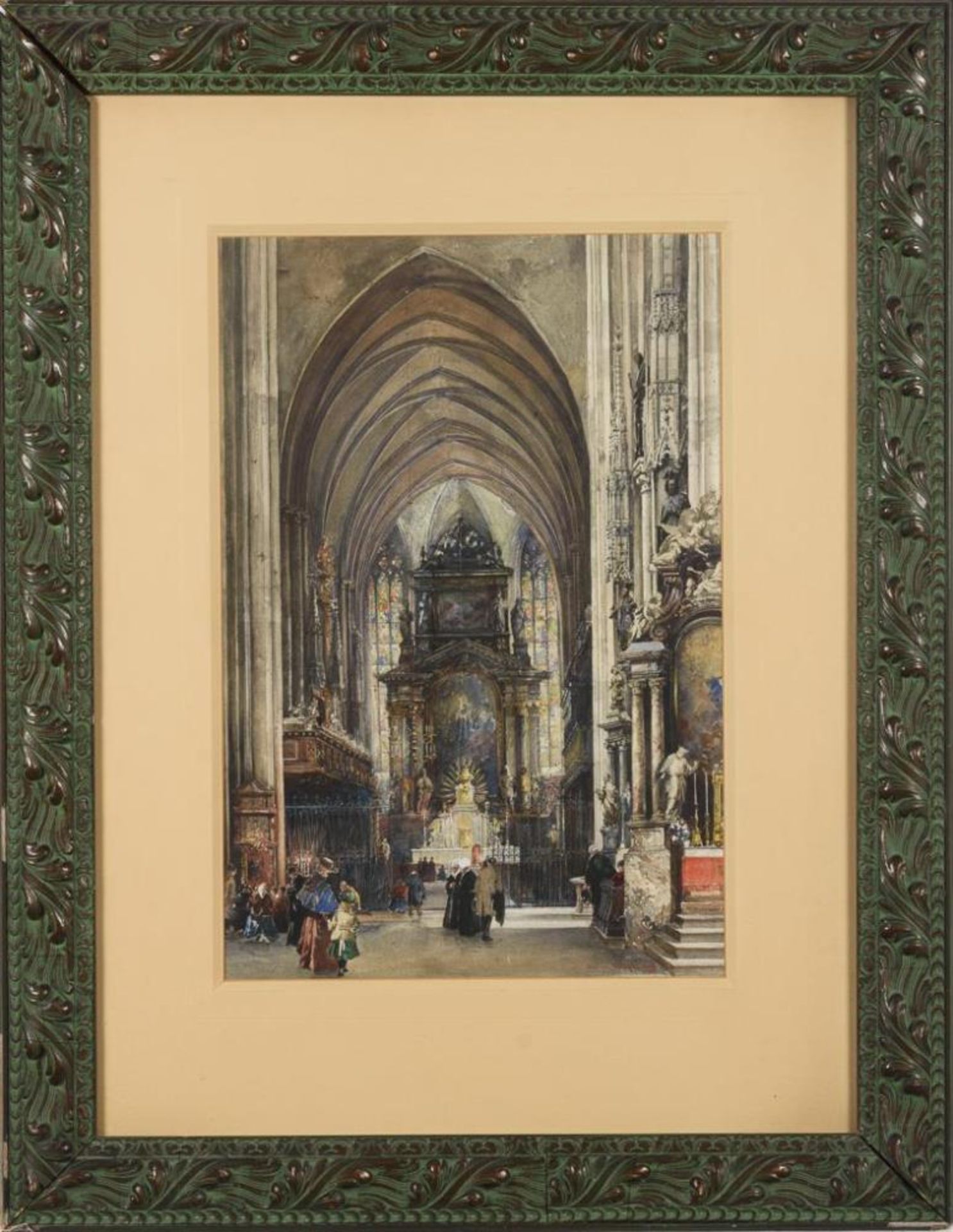 VÖLKEL, Reinhold (* 1834). Hauptaltar im Stephansdom Wien. - Bild 3 aus 5