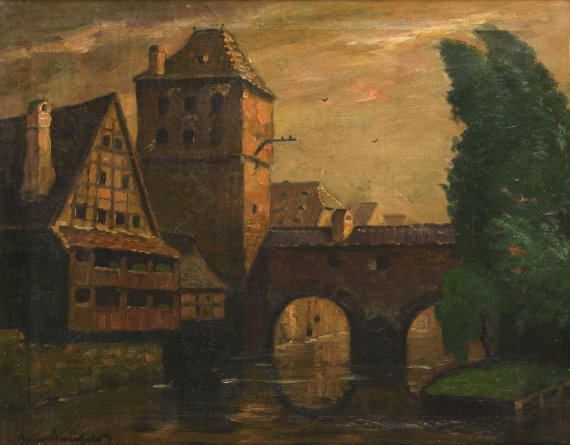 BIELEFELD, Bruno (1879 Blumenau/Ostpr. - 1973 Berlin). Ansicht Nürnberg.