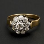 Ring mit Altschliff-Brillanten