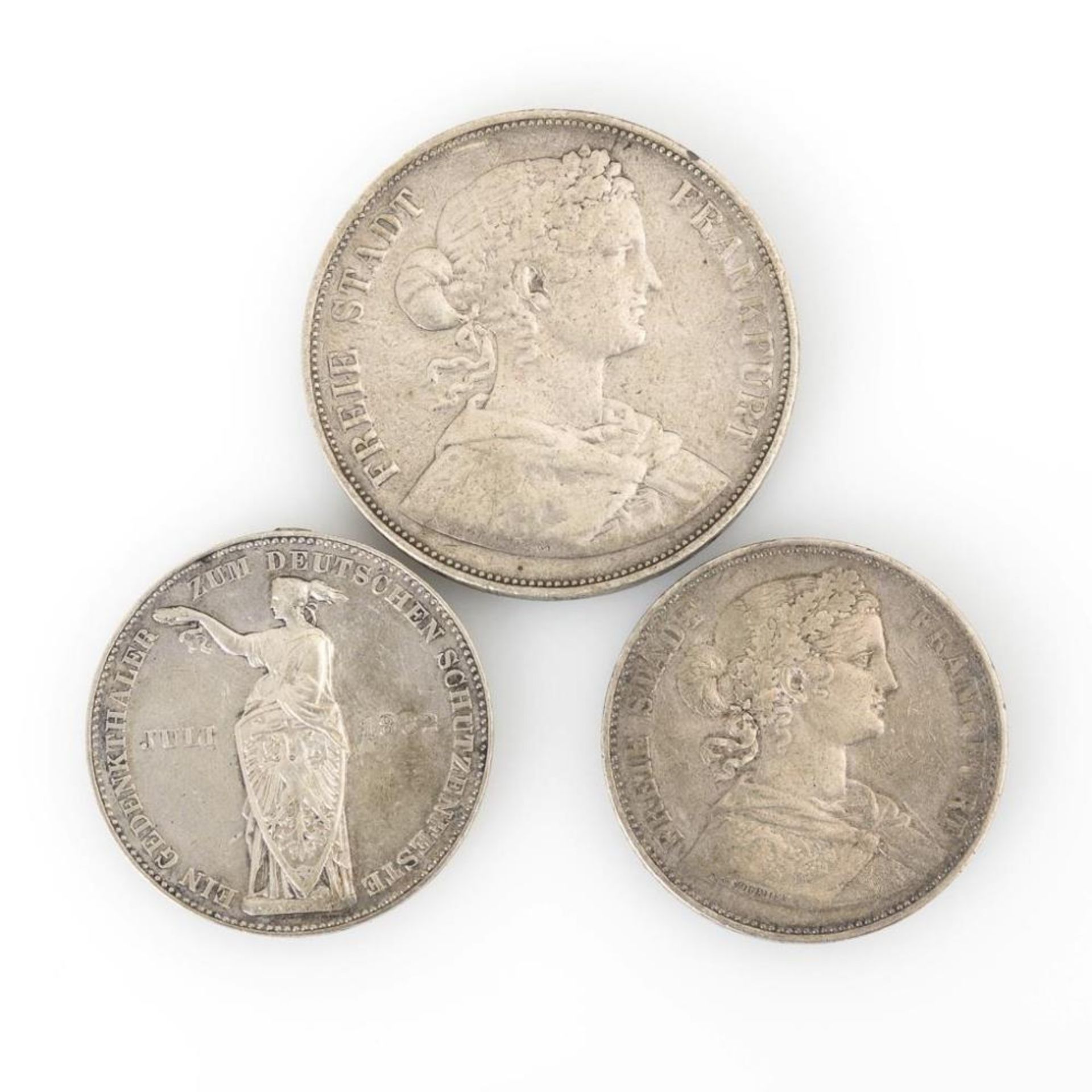 3 Münzen Frankfurt