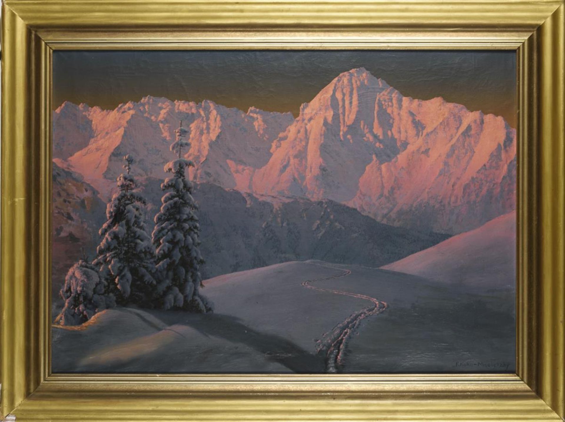 KOKO-MICOLETZKY, Friedrich Albin (1887 Pitsum-1981 Wien). Arbiskogel in den Zillertaler Alpen. - Bild 3 aus 6