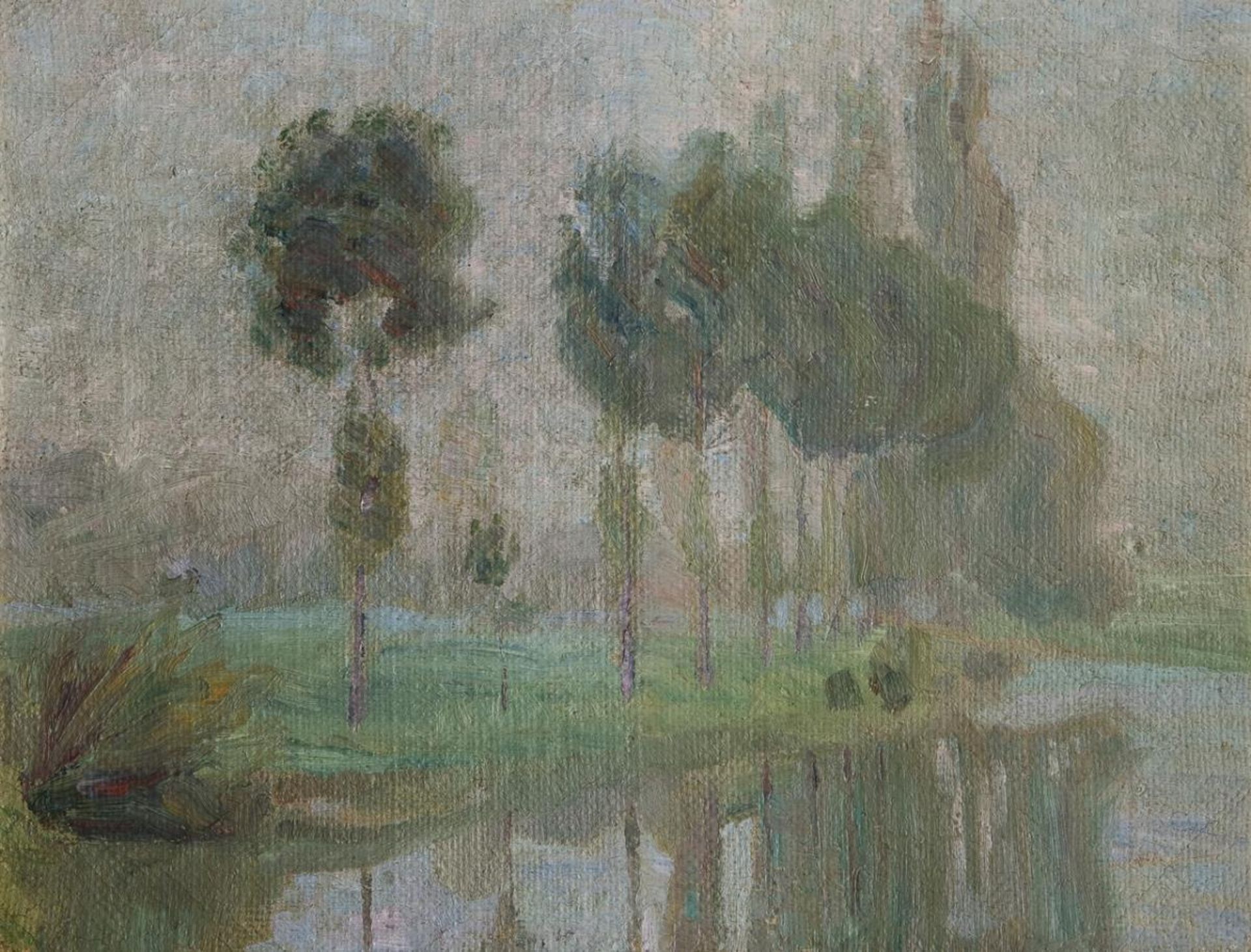 ANDERBOUHR, Paul Jean zugeschrieben (1909 Paris - 2006). Flusslandschaft.