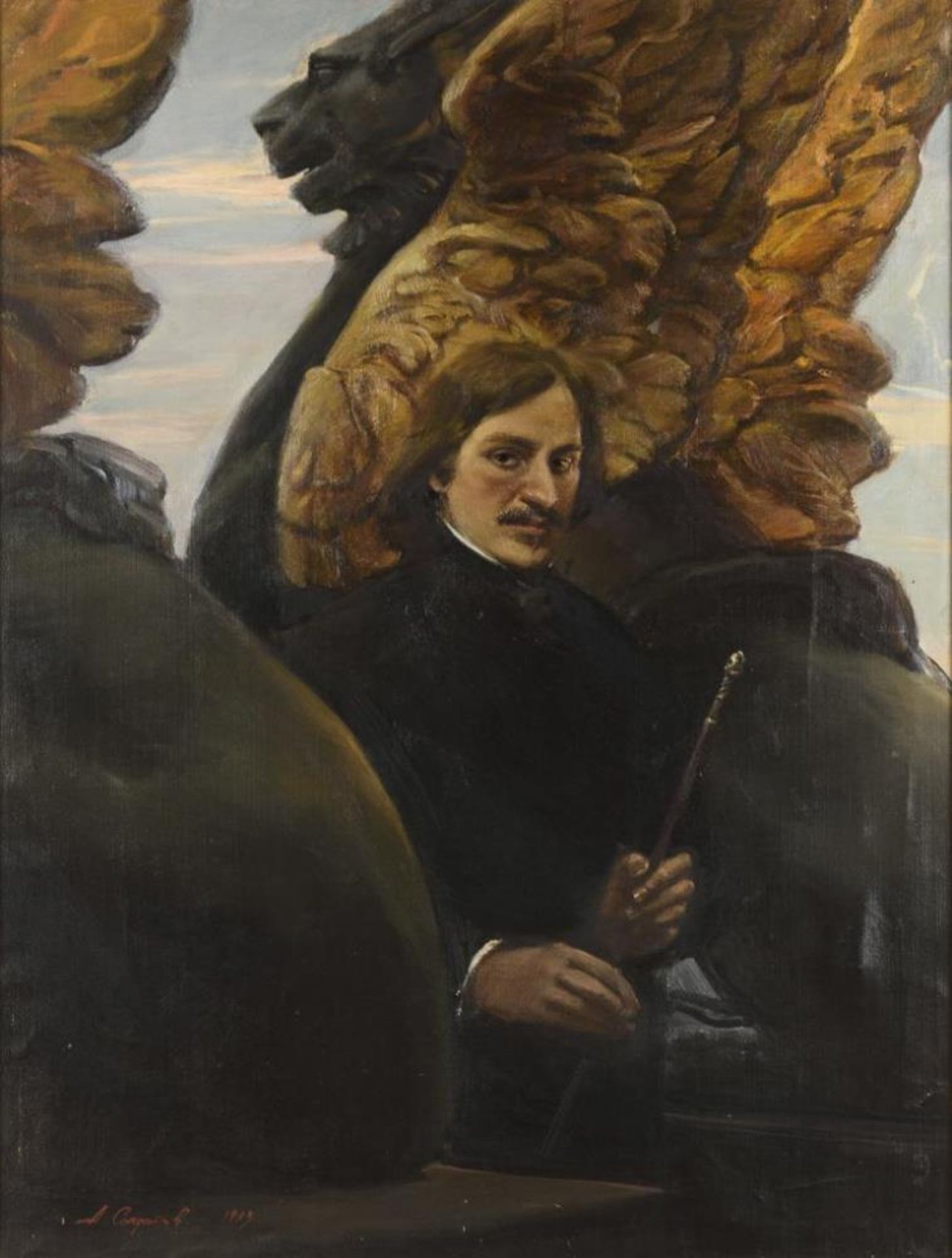 SOLDATOV, A. (Солдатов, А.). Porträt eines edlen Mannes.