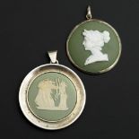 2 Reliefanhänger, Wedgwood