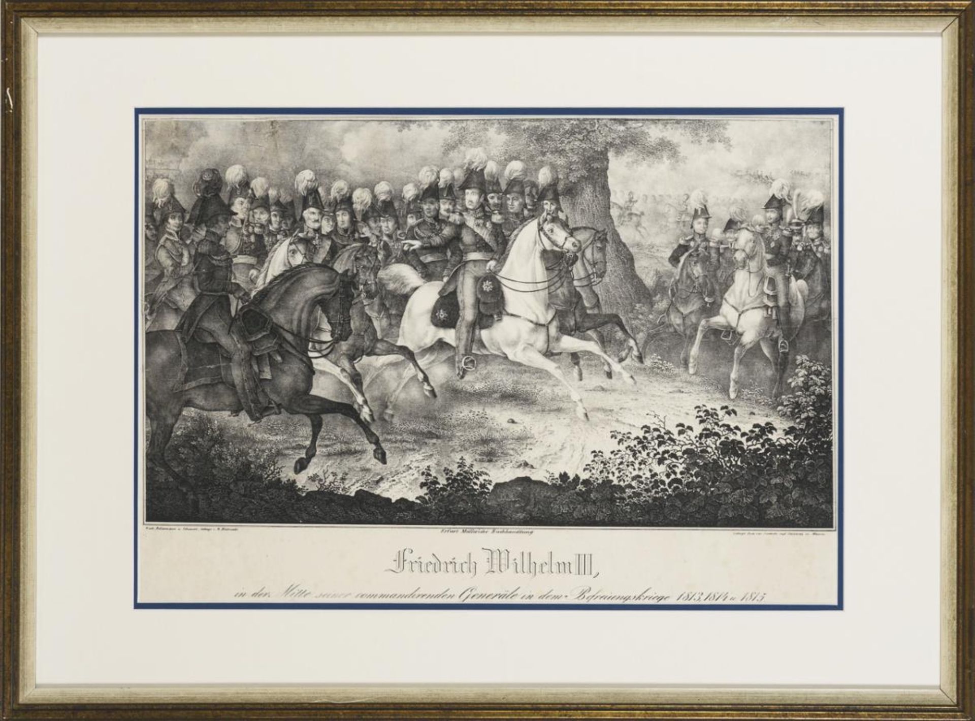 WEIBEZAHL, Roland (1817 - 1871). Historienbild "Friedrich Wilhelm III.". - Bild 2 aus 2
