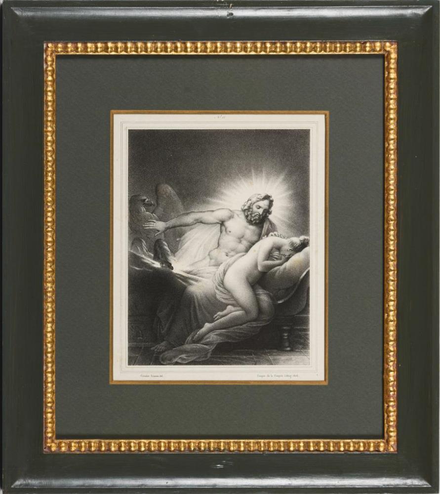 GIRODET-TRIOSON, Anne-Louis (1767 Montargis - 1824 Paris). 8 mythologische Werke. - Image 7 of 8