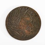 MAURER, Hugo Erich (1912 Mannheim - 1994 Bonn). Medaille: Goethe/Eckermann.