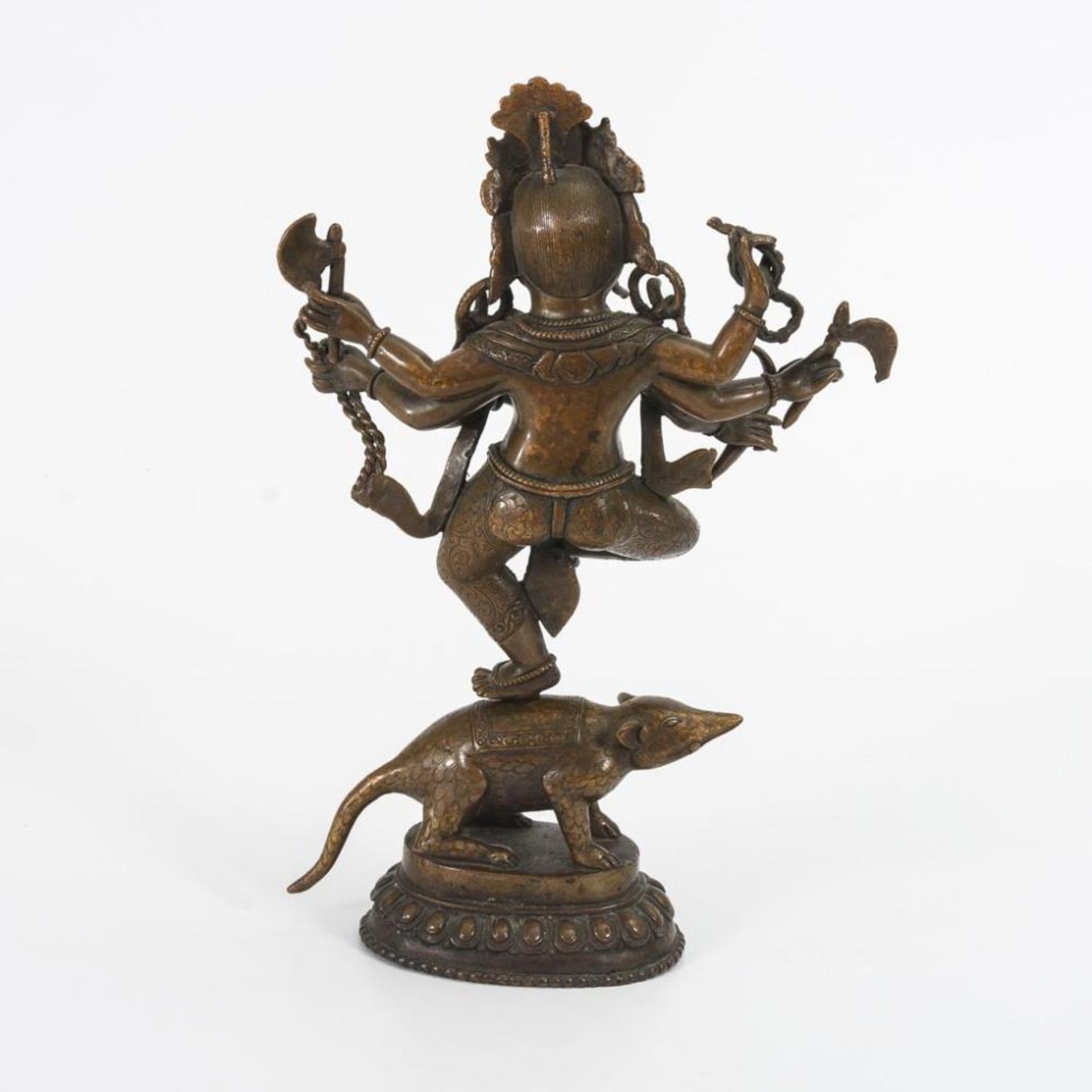 Ganesha auf der Ratte stehend - Bild 6 aus 7