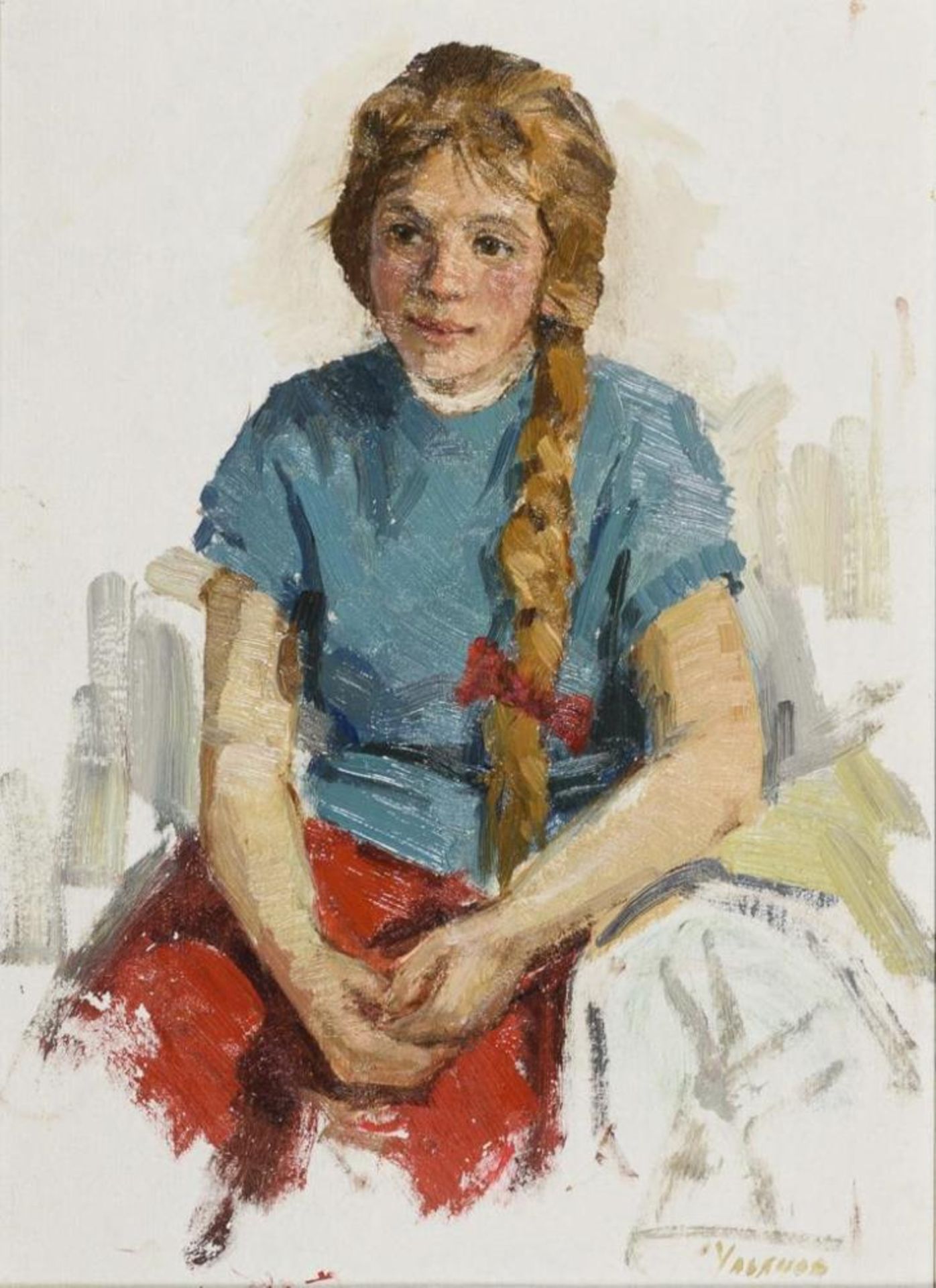 ULJANOW, Nikolei Iwanowitsch (Ульянов, Николай Иванович) (1922 Poluchkino - 1990). Mädchen.