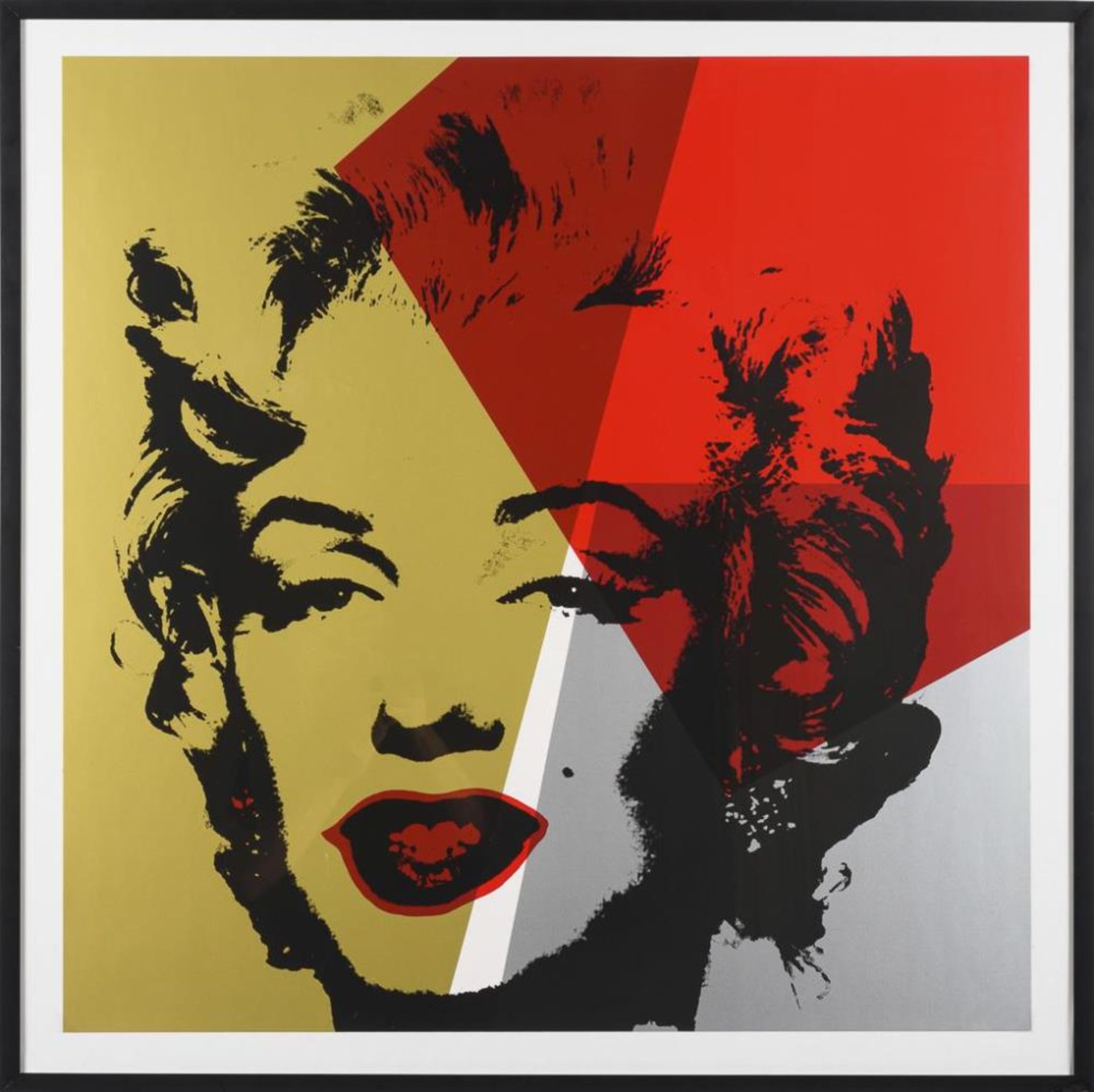 WARHOL, Andy (1928 Pittsburgh - 1987 New York City). "Marilyn Gold Kopf V".| Nachtrag siehe Text