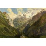 HUMMEL, Carl Maria Nicolaus (1821 Weimar - 1907). Alpine Landschaft.