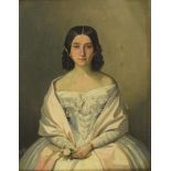 BÖSS, Johann (1822 Budapest - 1861 Wien). Bildnis einer jungen Frau.