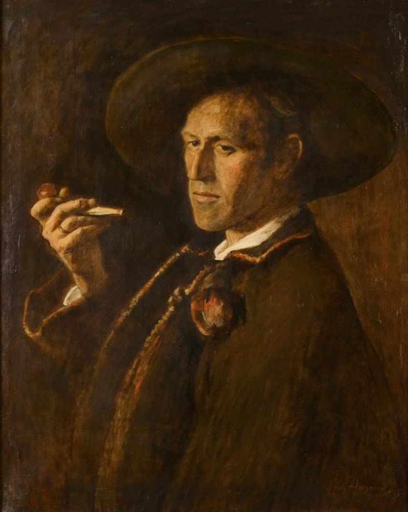 ANGERER, Ludwig (1891 Thalheim/Linz - 1948 München). Porträt eines Tirolers.