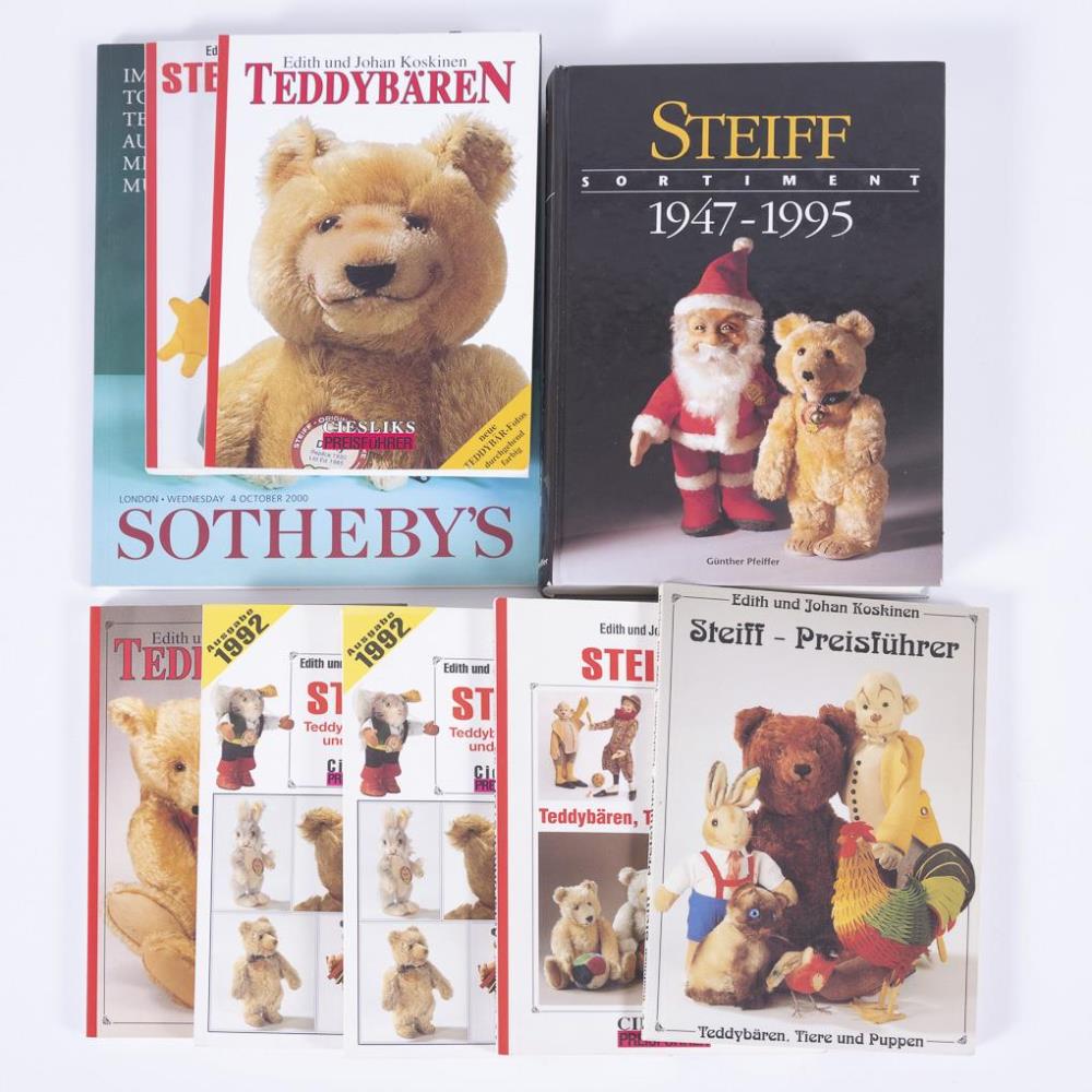 Konvolut 9x Teddy-Literatur. Vorwiegend Steiff. - Image 2 of 2