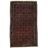Kleiner Teppich mit Herati-Dekor.