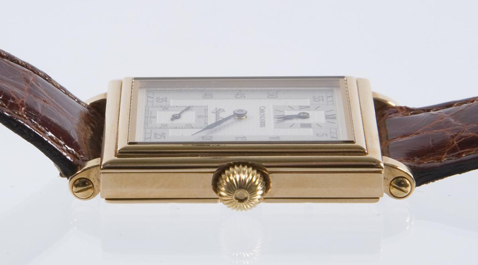 Armbanduhr: Régulateur Rectangulaire in Gold.. CHRONOSWISS. - Bild 7 aus 9