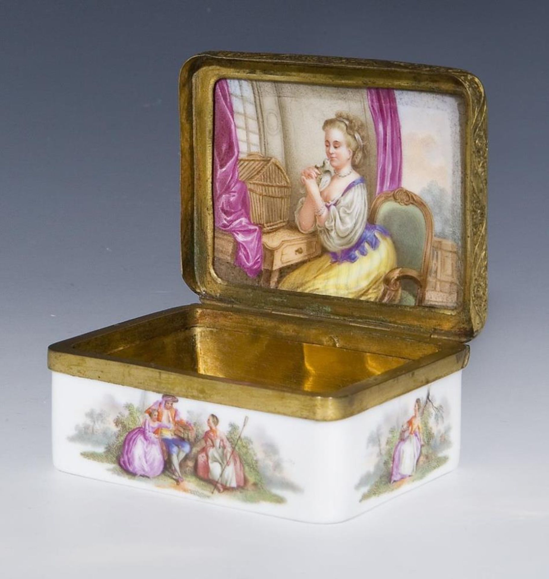 Barock-Tabatiere. Meissen. - Bild 4 aus 7