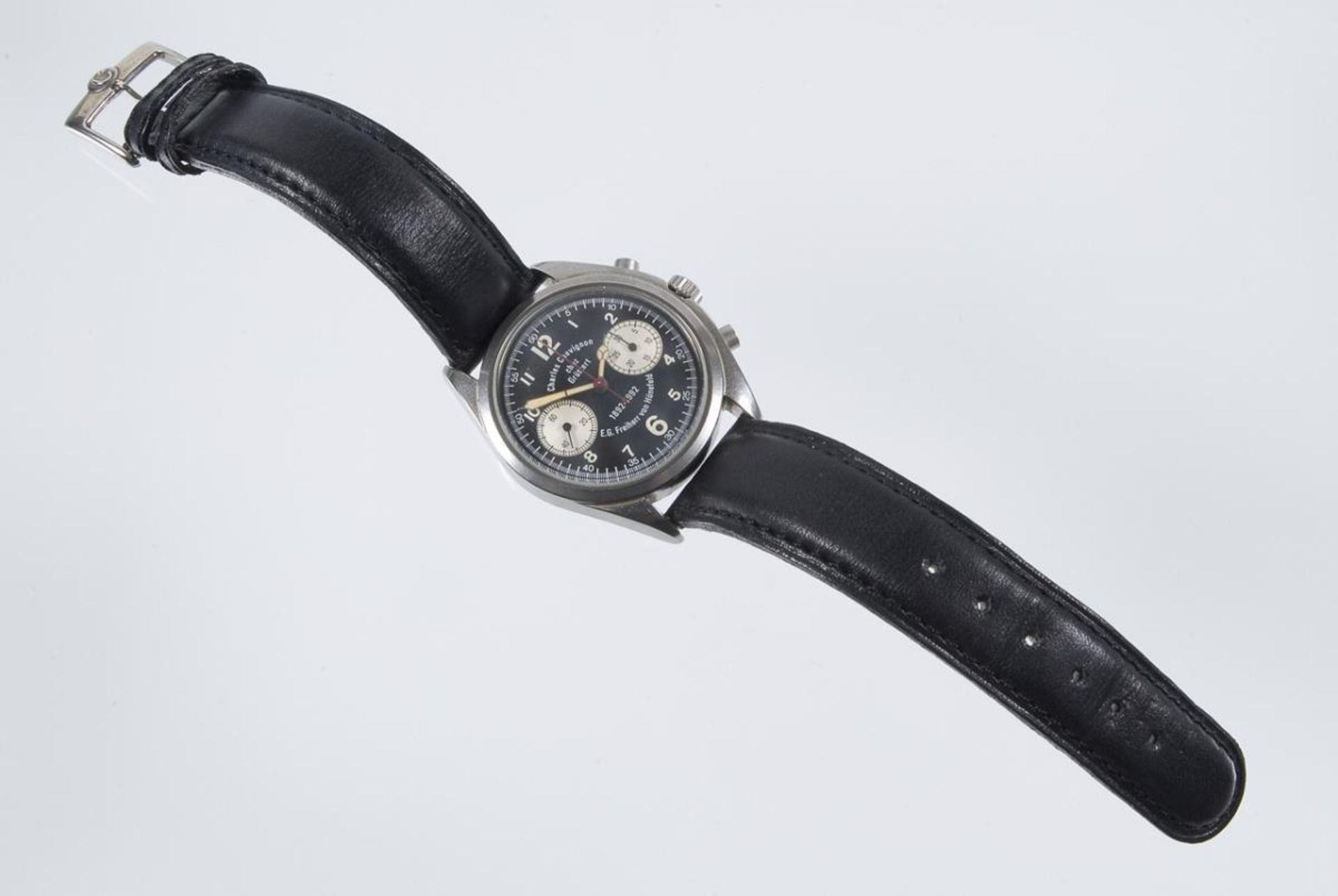 Armbanduhr: Fliegerchronograph 1892-1992.. CHARLES CHEVIGNON. - Bild 3 aus 10
