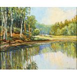 DRAEWING (DREWING), Peter Paul (1876 Schwaan - 1940 Eisenach). Waldsee.