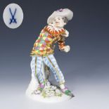 Der erschrockende Harlekin. Meissen.