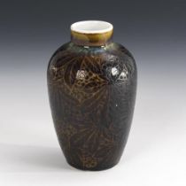 Jugendstil-Vase mit Ätzdekor. Rosenthal.