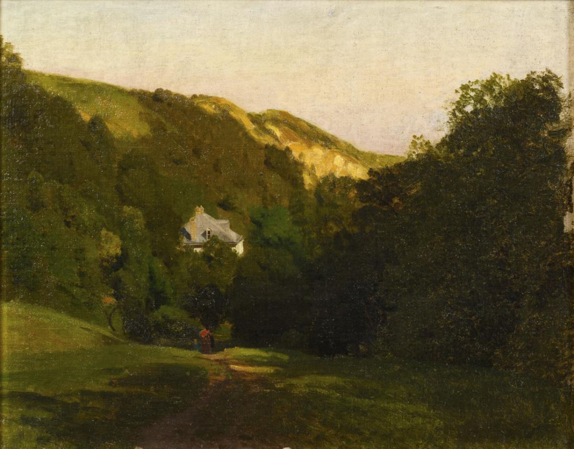 DARNAUT, Hugo zugeschrieben (1851 Dessau – 1937 Wien). Wienerwaldlandschaft.