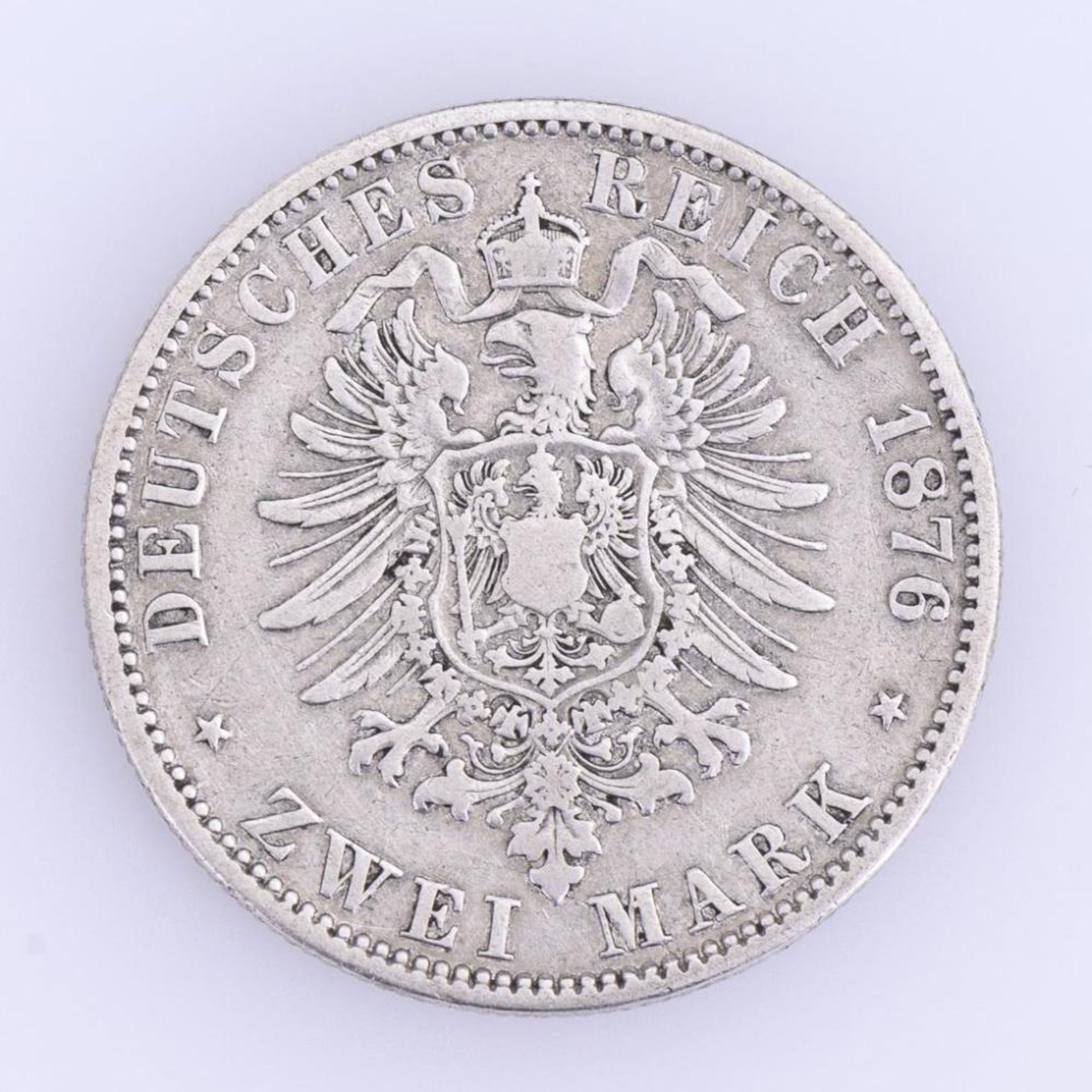 2 Mark, Mecklenburg-Schwerin, 1876. - Bild 2 aus 2