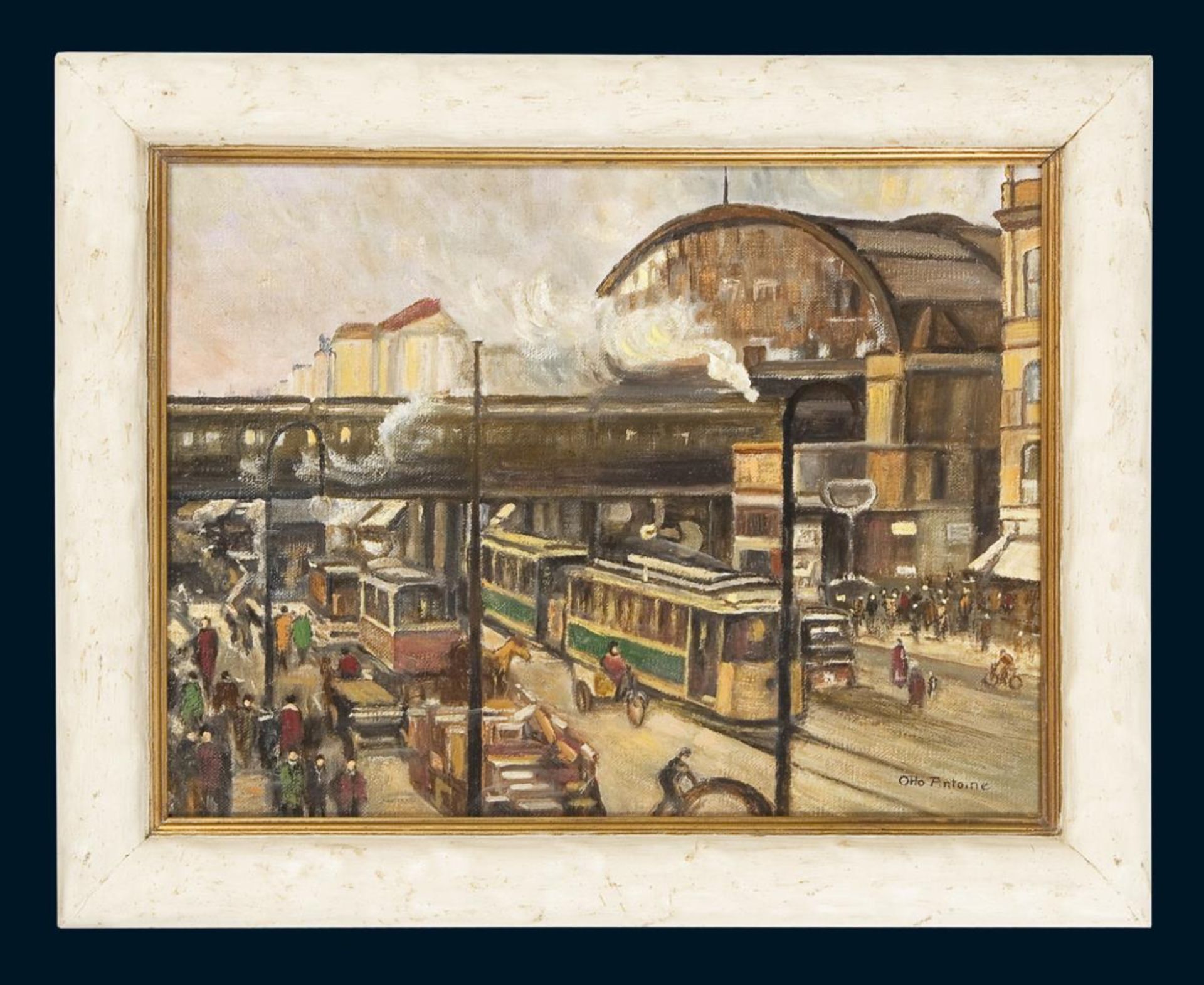 ANTOINE, Otto (1865 Koblenz - 1951 Unteruhlingen). Berlin - Der Bahnhof am Alexanderplatz. - Bild 2 aus 5