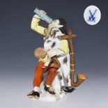 Harlekin mit Bockpfeife. Meissen.