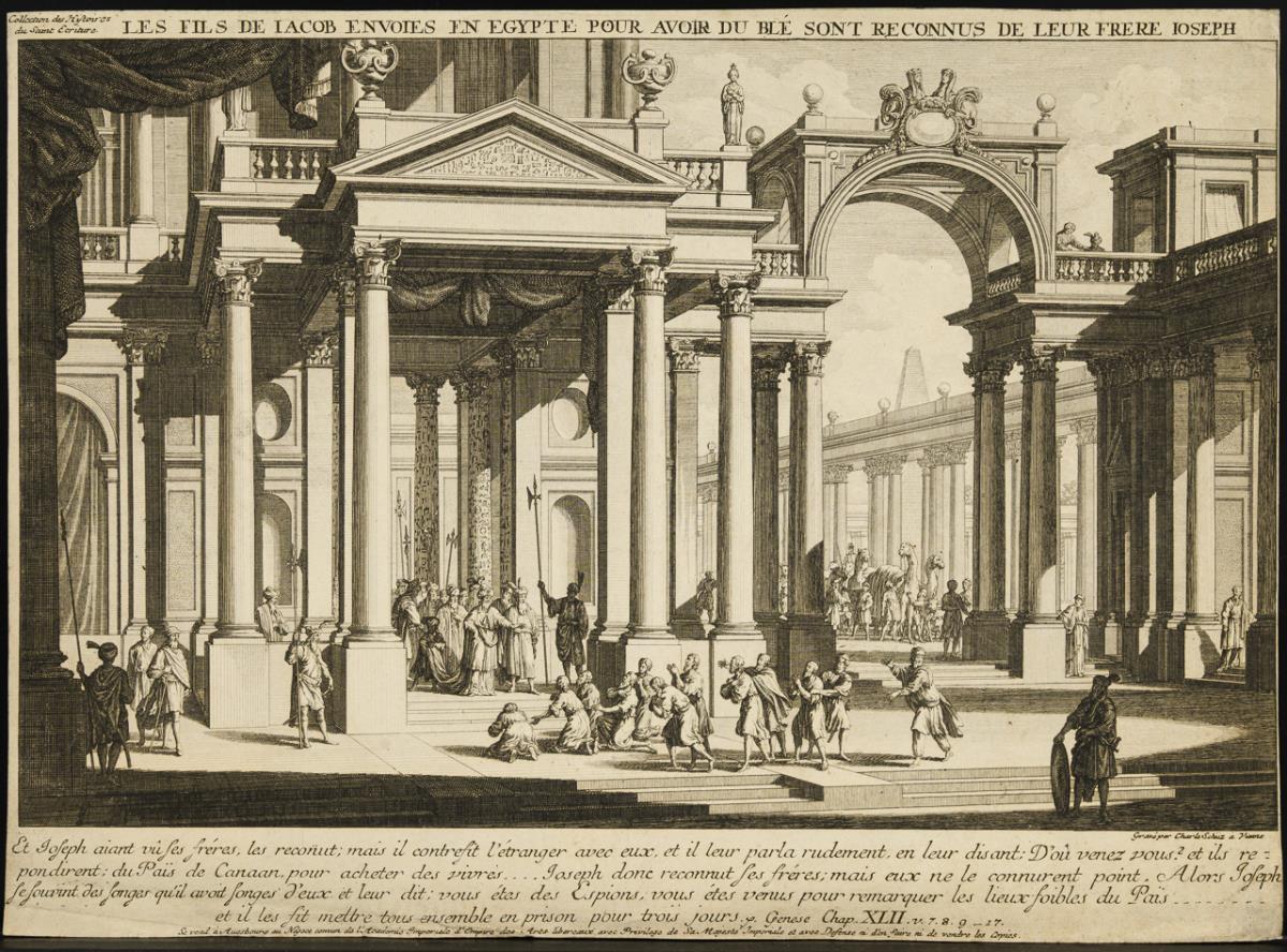 SCHÜZ, Charle (auch Carl Schütz) (1745 Laibach (Ljubljana) oder Wien - 1800 Wien). Biblische Szene m