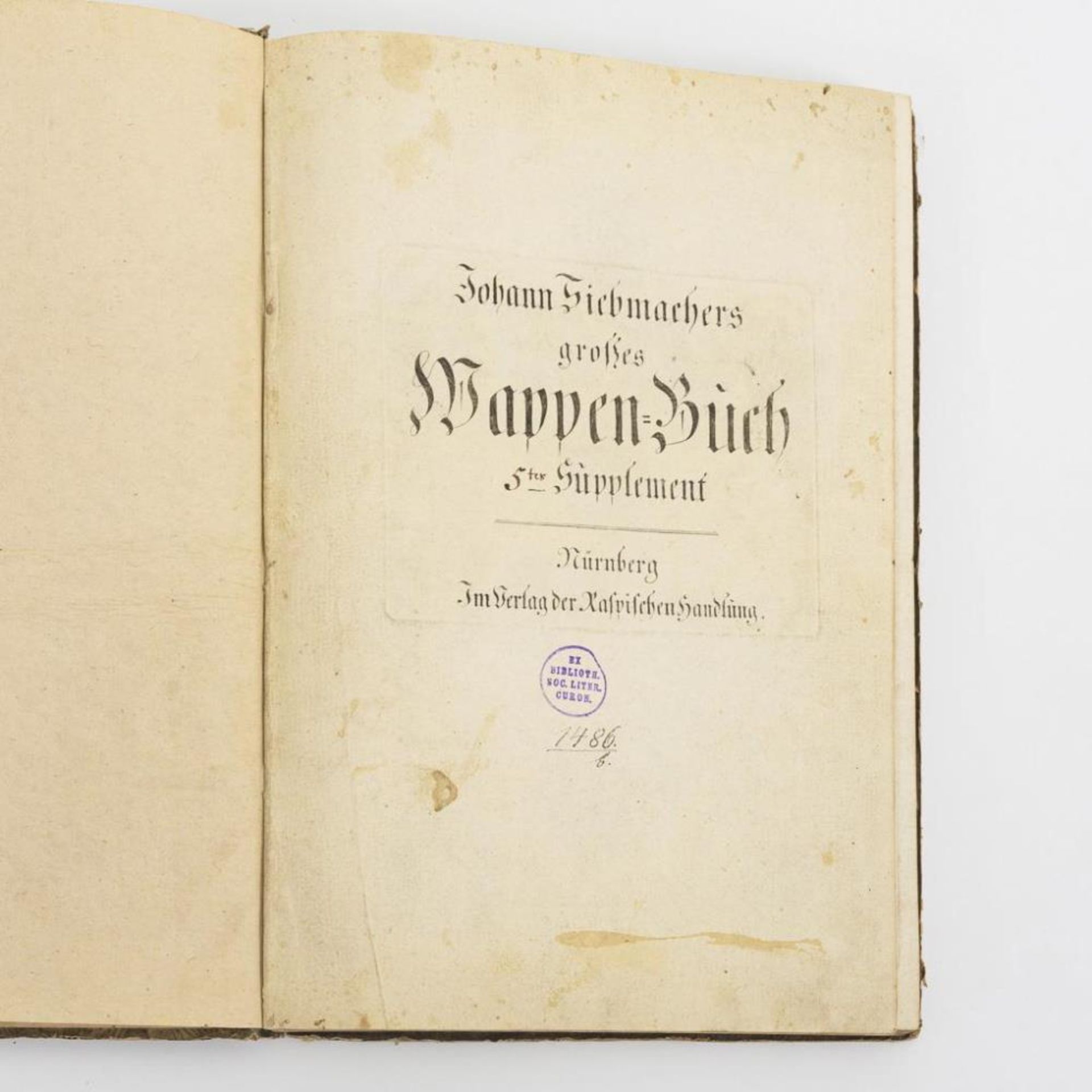 "Siebmachers großes Wappen-Buch" Supplement.