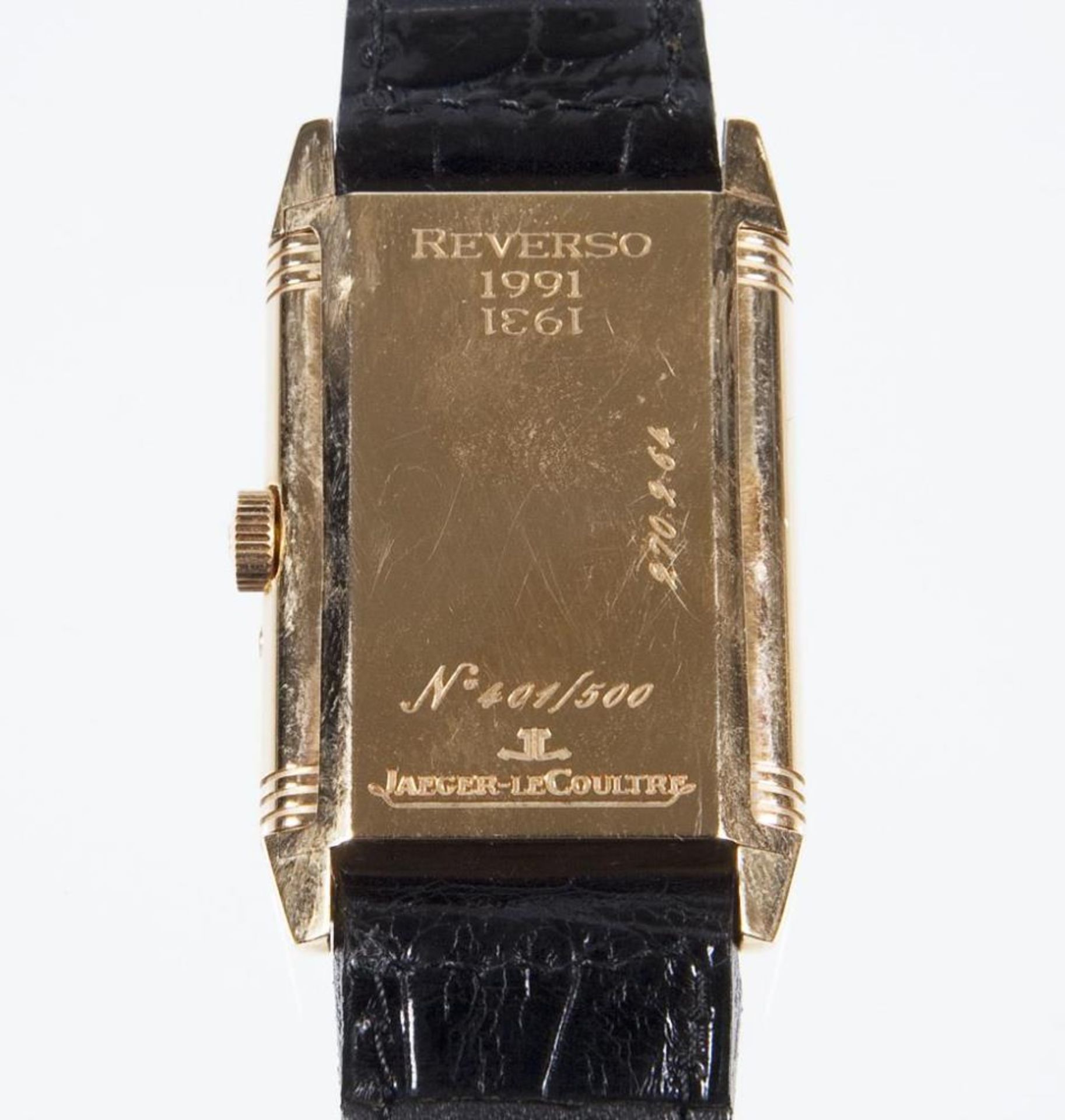 Armbanduhr: Reverso 60ème in Gold.. JAEGER-LECOULTRE. - Bild 3 aus 8