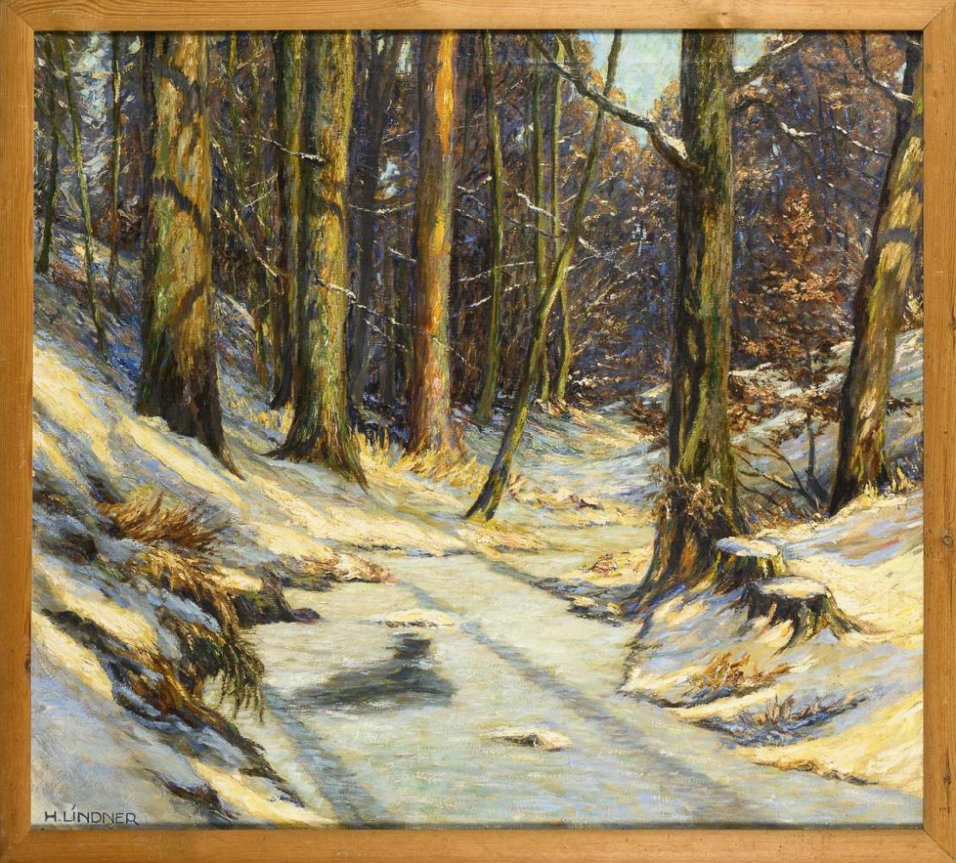 LINDNER, Hans (Zschopau 1883 - 1944 Schwerin). Winterwald. - Bild 2 aus 4