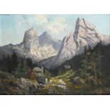 GUGGENBERGER, Theodor Otto (1866 München - 1929). Alpenlandschaft.