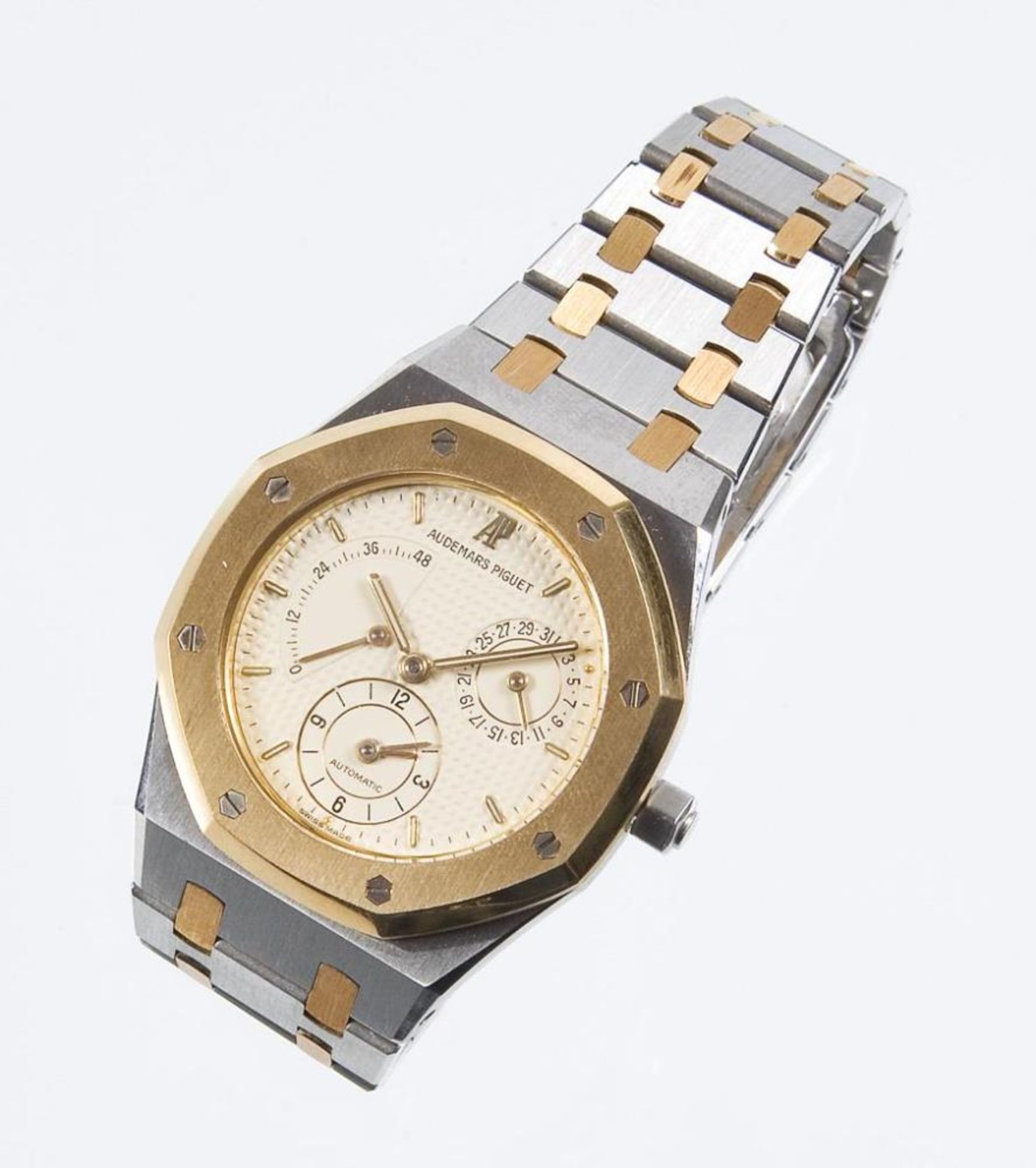 Armbanduhr: Royal Oak Dualtime in Edelstahl und Gold.. AUDEMARS PIGUET. - Bild 3 aus 9