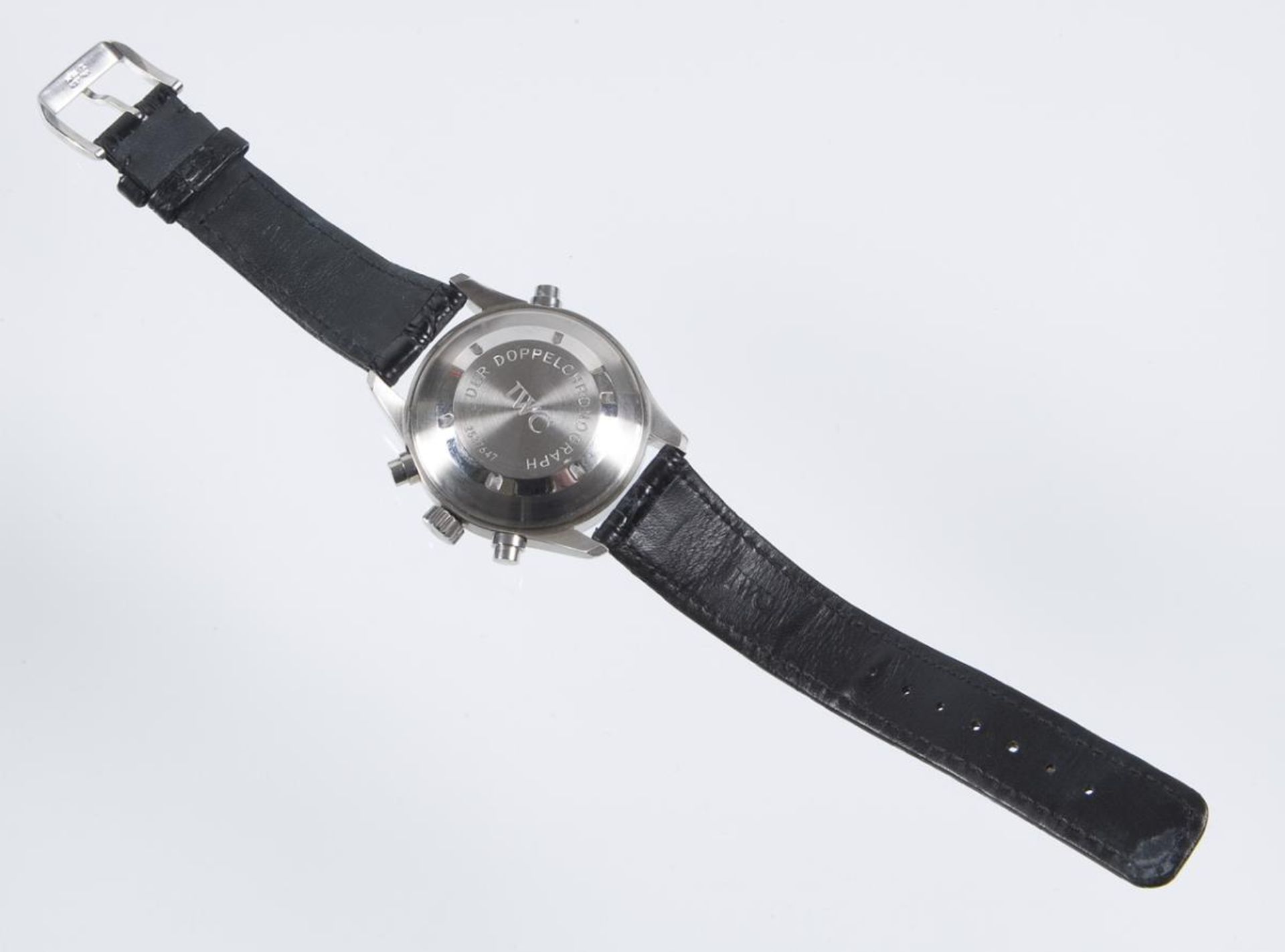 Armbanduhr: Flieger-Doppelchronograph.. IWC SCHAFFHAUSEN. - Bild 4 aus 9