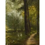 ORNAGHI, Fortunato (* 1930 Desio/Lombardei). Waldlandschaft.